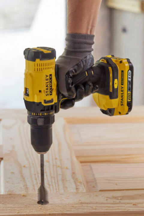 Wiertarko-wkrętarka akumulatorowa 18V STANLEY® FATMAX® V20 SFMCD700D2A Wiertarko-wkrętarka akumulatorowa 18V STANLEY® FATMAX® V20 SFMCD700D2A
