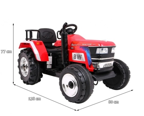 Zabawka Traktor na akumulator Czerwony + Pilot + Wolny Start + Dźwięki Światła Zabawka Traktor na akumulator Czerwony + Pilot + Wolny Start + Dźwięki Światła