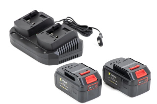 Kosiarka akumulatorowa 2X20V 4garden AM3822S – ZESTAW