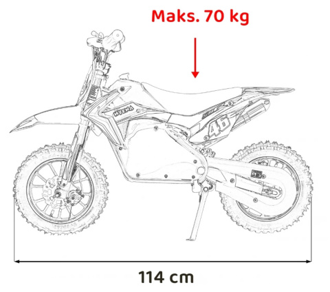 Motor / Cross na akumulator Renegade 50R - Czerony