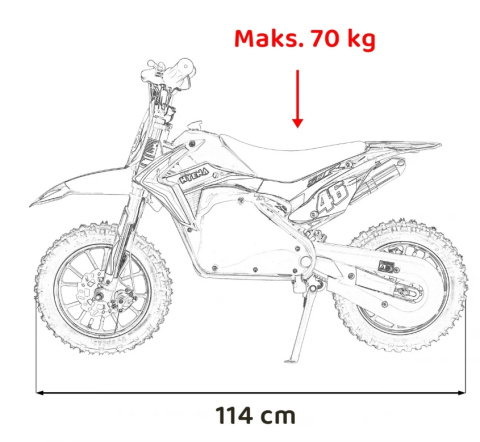 Motor / Cross na akumulator Renegade 50R - Niebieski