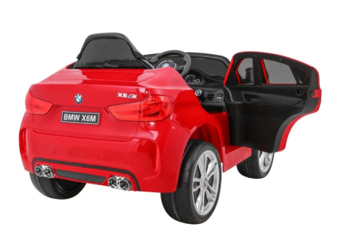 Pojazd na akumulator BMW X6M - Czerwony Lakier Pojazd na akumulator BMW X6M - Czerwony Lakier