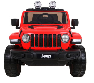 Pojazd na akumulator Jeep Wrangler Rubicon 4x4 - Czerwony