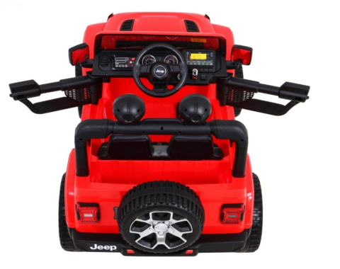 Pojazd na akumulator Jeep Wrangler Rubicon 4x4 - Czerwony