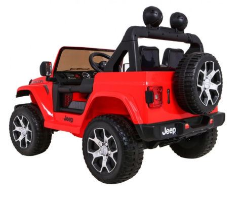 Pojazd na akumulator Jeep Wrangler Rubicon 4x4 - Czerwony