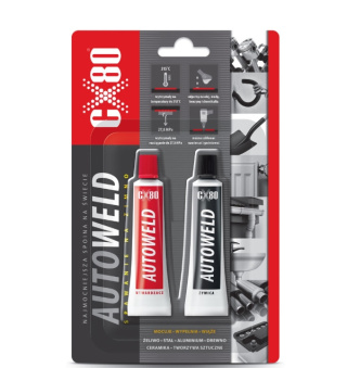 CX 80 Auto Weld SPAWANIE NA ZIMNO - Żywica Epoksydowa - 2 x 27 g