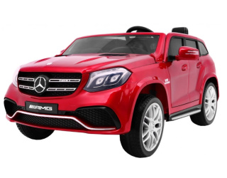 Pojazd na akumulator Mercedes AMG GLS63 2-osobowy, 4x4 - Czerwony lakier