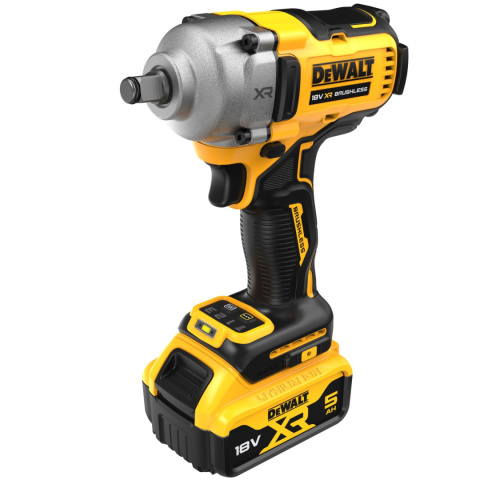 Akumulatorowy klucz udarowy 2x5Ah 1/2" DEWALT DCF891P2T-QW