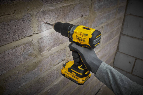 Bezszczotkowa wiertarko-wkrętarka udarowa Aku.2x2Ah 18V STANLEY® FATMAX® V20 SFMCD715D2A Bezszczotkowa wiertarko-wkrętarka udarowa Aku.2x2Ah 18V STANLEY® FATMAX® V20 SFMCD715D2A