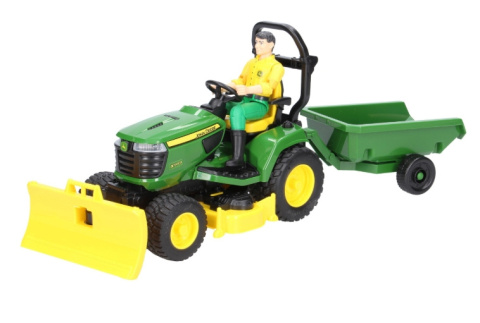 Zabawka Bruder John Deere x949 z operatorem, pługiem i pzyczepką Zabawka Bruder John Deere x949 z operatorem, pługiem i pzyczepką