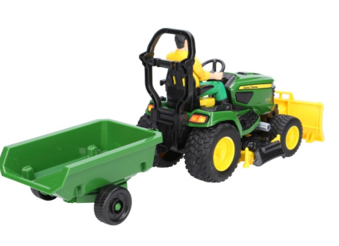 Zabawka Bruder John Deere x949 z operatorem, pługiem i pzyczepką Zabawka Bruder John Deere x949 z operatorem, pługiem i pzyczepką