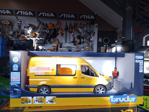 Zabawka Bruder Sprinter DHL z kierowcą Zabawka Bruder Sprinter DHL z kierowcą