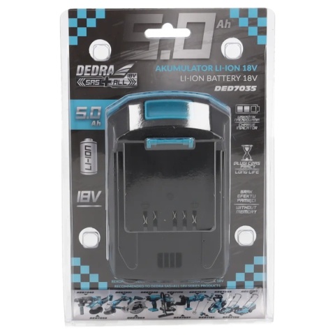 Akumulator Dedra 5,0 Ah 18 V