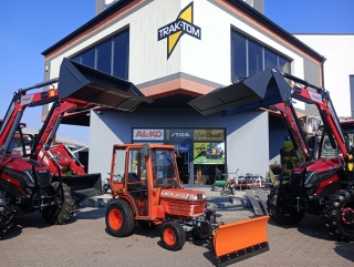 Ciągnik Kubota B1750 Z Kabiną oraz Pługiem