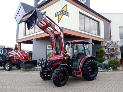 Ciągnik rolniczy Solis S75 z ładowaczem 1300 kg + otwierana łyżka