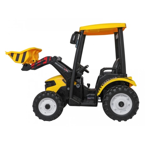 Pojazd MEGA Traktor Z Przyczepką Żółty