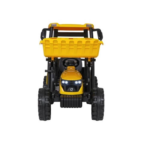 Pojazd MEGA Traktor Z Przyczepką Żółty