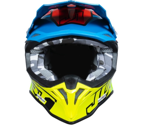 Kask JUST1 J39 THRUSTER FLUO YELLOW RED BLUE BLACK GLOSS L