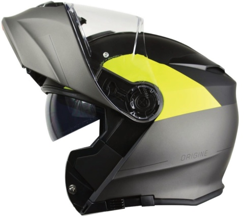 Kask ORIGINE DELTA BASIC VIRGIN FLUO YELLOW BLACK TITANIUM MATT XL