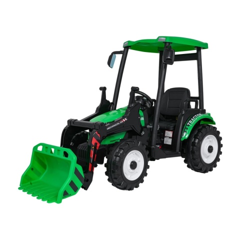 Pojazd MEGA Traktor Z Przyczepką Zielony