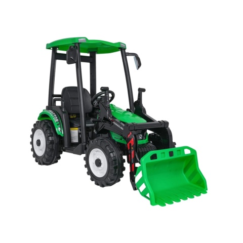 Pojazd MEGA Traktor Z Przyczepką Zielony