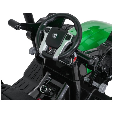 Pojazd MEGA Traktor Z Przyczepką Zielony