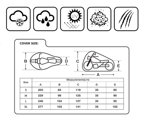 Pokrowiec na motocykl L Moretti