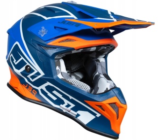 Kask JUST1 J39 THRUSTER BLUE ORANGE WHITE MATT M