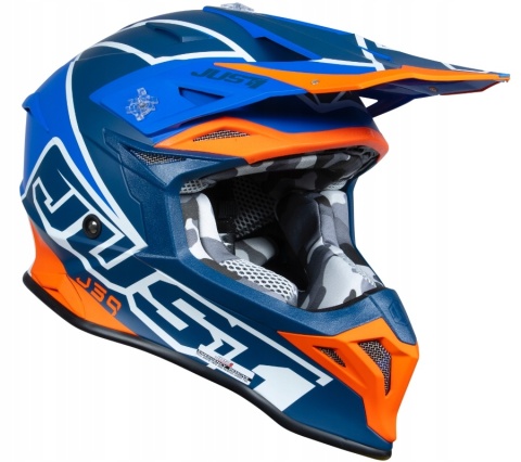 Kask JUST1 J39 THRUSTER BLUE ORANGE WHITE MATT M