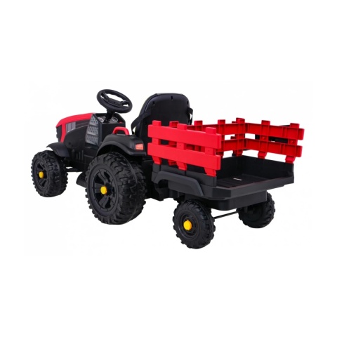 Traktor Titanium Z Przyczepą Czerwony
