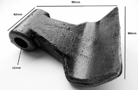 Młotek do kosiarki bijakowej fi 12mm - 400 g Młotek do kosiarki bijakowej fi 12mm - 400 g