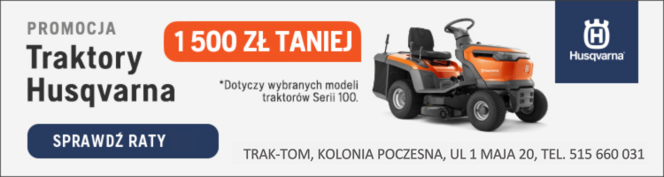 Husqvarna traktorki kosiarki - promocja cenowa